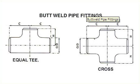 Equal & Unequal Tee & Cross Suppliers in India
